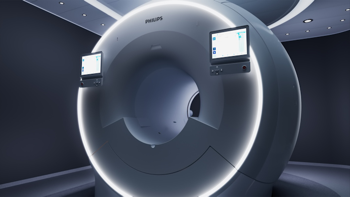 the Philips MR 7700 3-tesla MRI scanner features more powerful gradients for clinical and research use