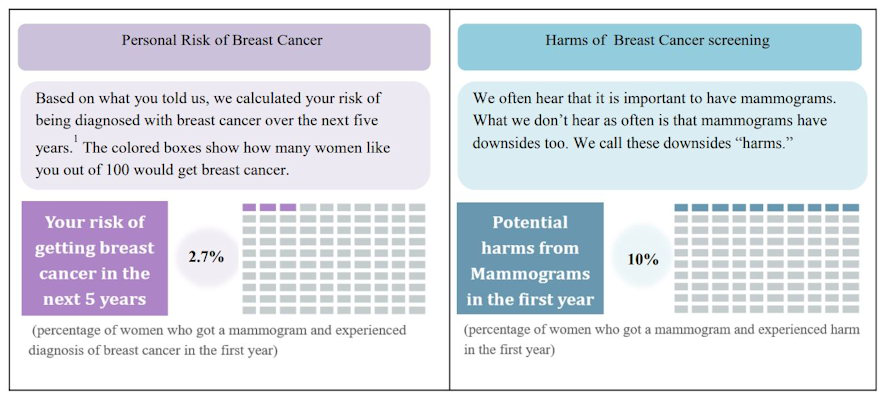 Researchers have developed a booklet that serves as a decision aid to help older women considering stopping or continuing mammography