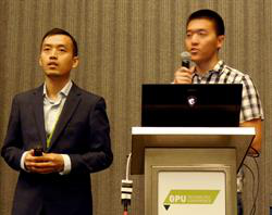 Mu Zhou, PhD, and Edward Lee at GTC 2017