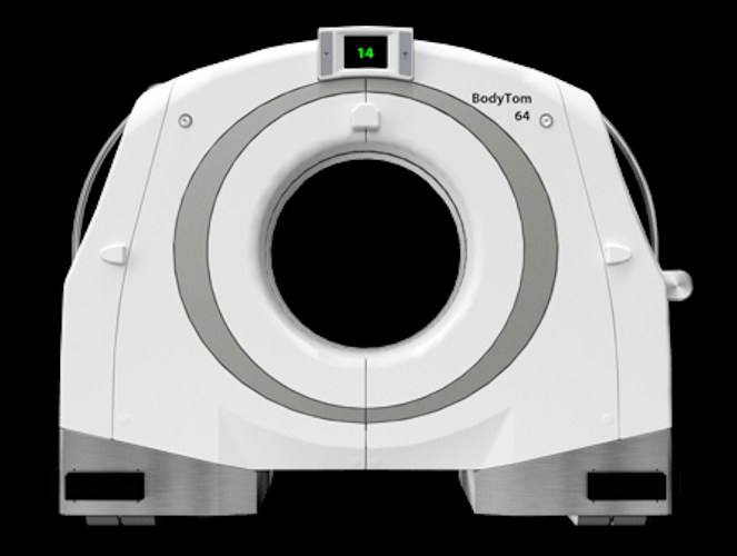The NeuroLogica BodyTom 64 Point-of-Care Mobile CT scanner