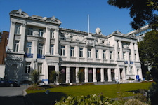 Queen Mary has its roots in four historic colleges: Queen Mary College, Westfield College, St. Bartholomew's Hospital Medical College, and the London Hospital Medical College.Shown here is the Queens Building.